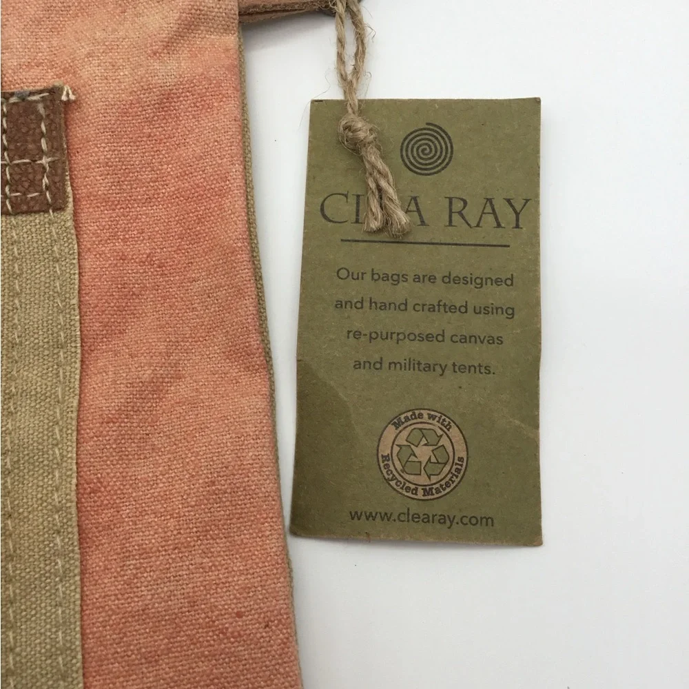 Clea Ray Salt Lake City Passport Canvas‎ Crossbody NWT